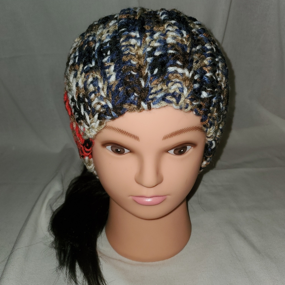 Red, White & Blue Desert Camo Headband, Red, White & Blue Desert Camo Ear Warmer